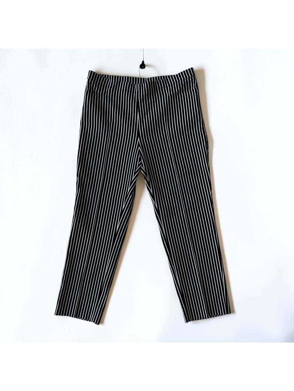 Akris Punto Striped Cotton Pants—Size 12